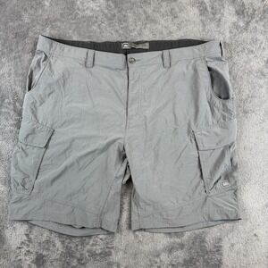 REI Shorts Mens 3XL Gray Cargo Hiking Quick Dry Nylon Polyester Outdoors Trail